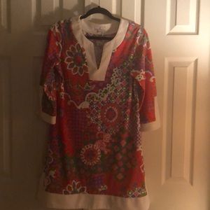 Jude Connally Dress Shift Tunic 3/4 Sleeve